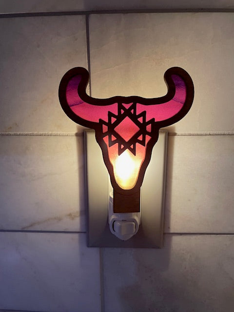 Bull Head Night Light