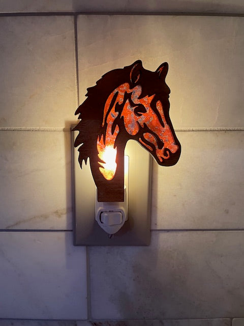 Single Horse Head Night Light