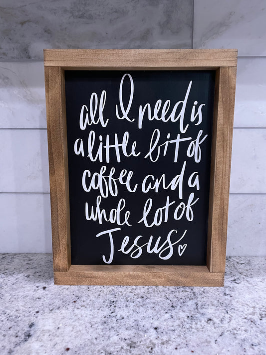 Coffee & Jesus Sign