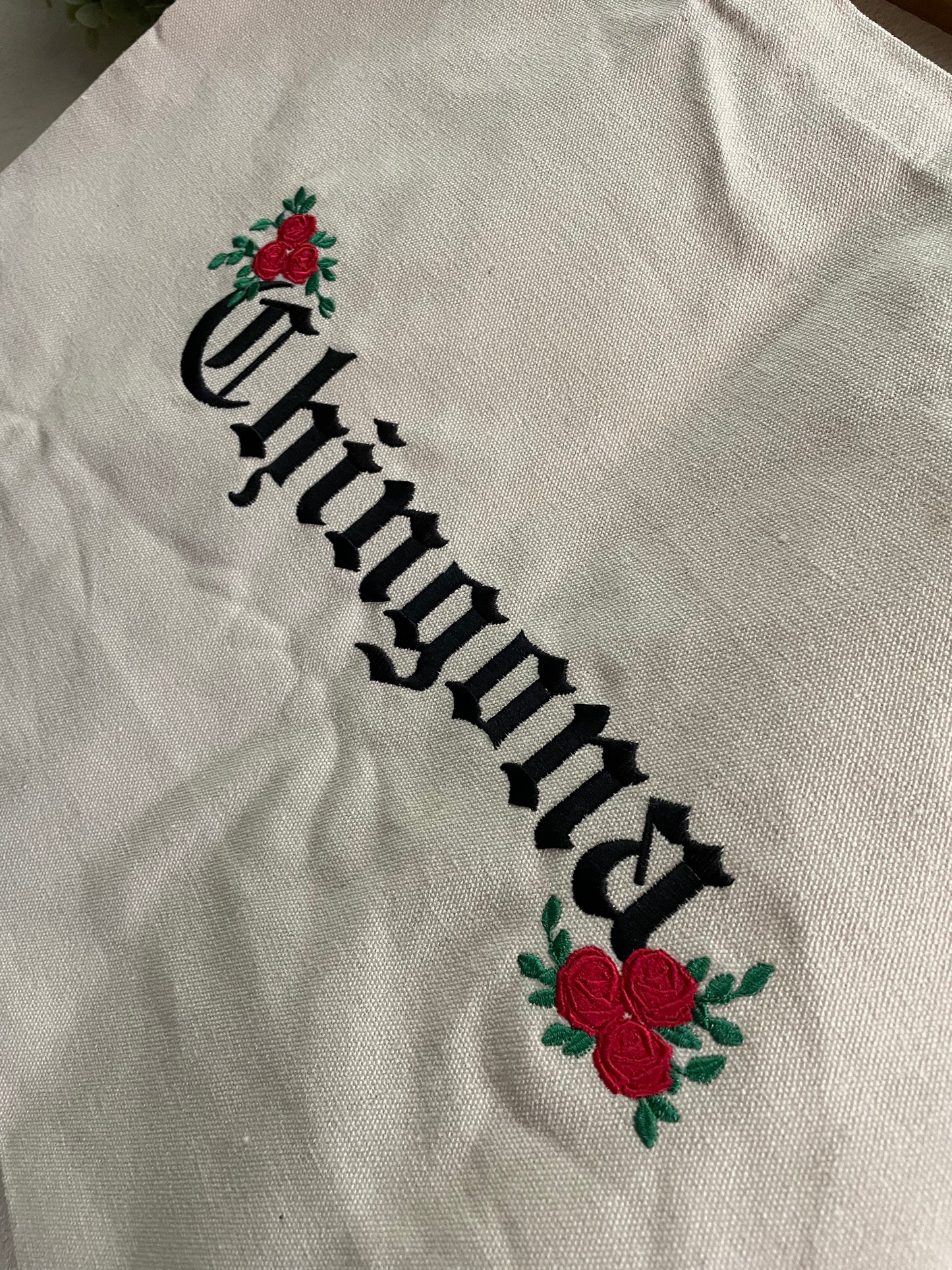 "Chingona" Embroidered Tote Bag