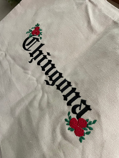 "Chingona" Embroidered Tote Bag