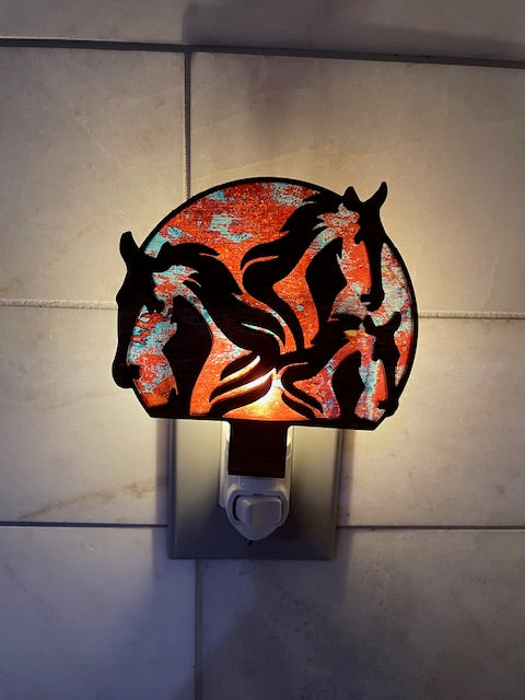 3 Horse Night Light