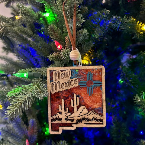 NM State Acrylic Ornament