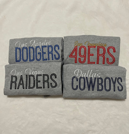 Sports Team Embroidered T-Shirts