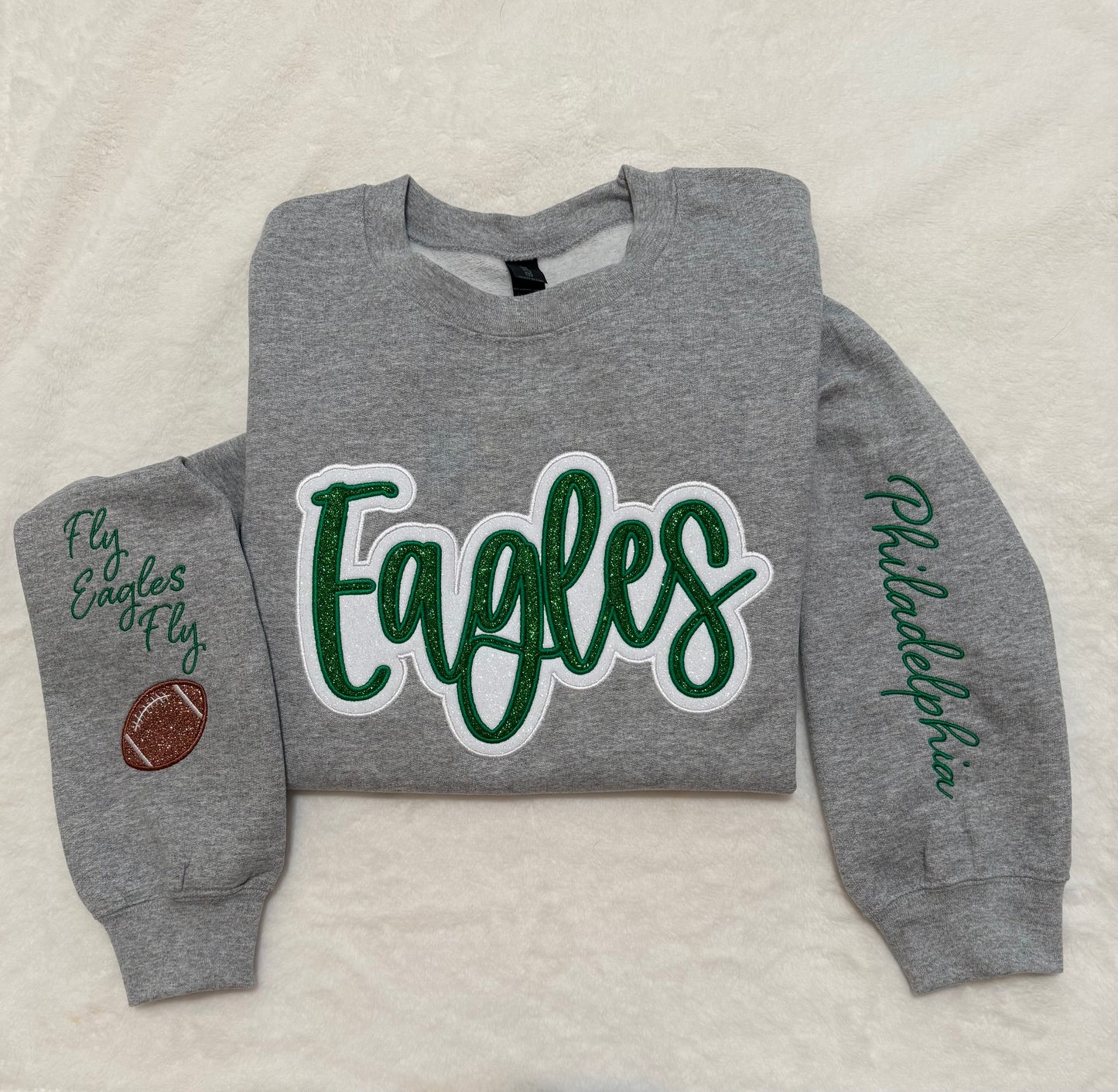 Custom Football Team Apparel with Glitter
