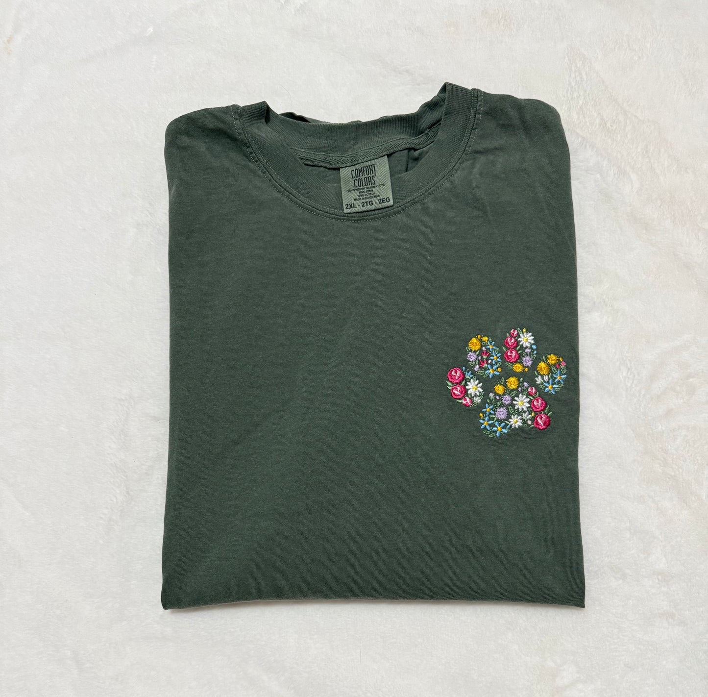 Floral Pawprint T-Shirt