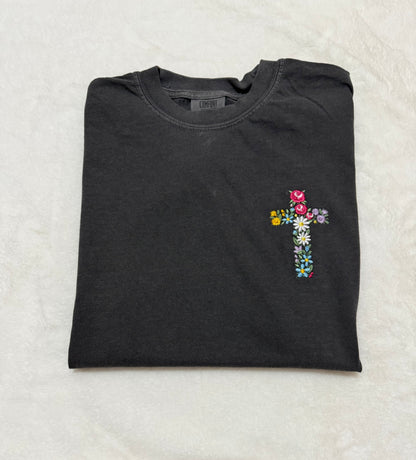 Floral Cross T-Shirt