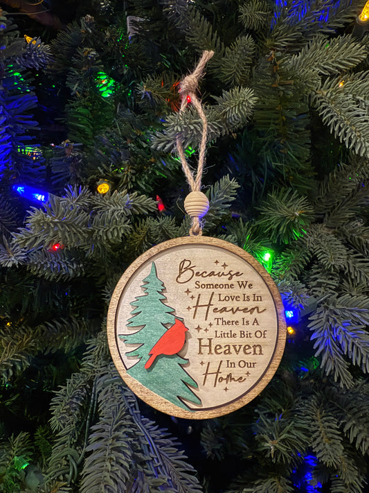 Cardinal Memorial Ornament